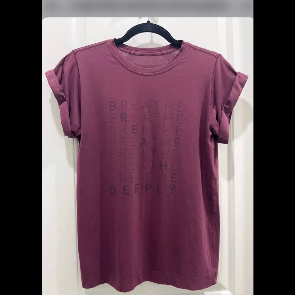 Lulu lemon shirt burgundy women Large